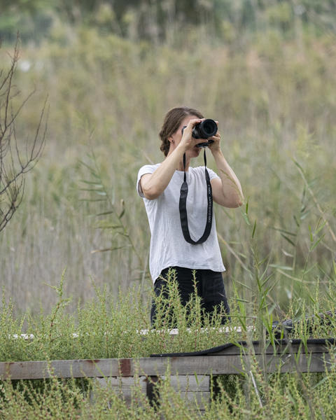 Daniela Rommel photographing on Zakynthos