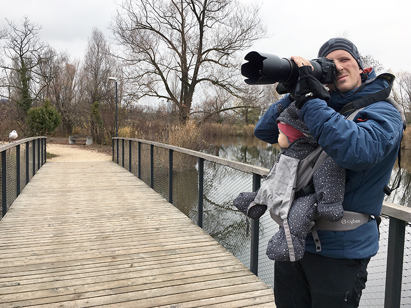 Tobias Brehm with kid